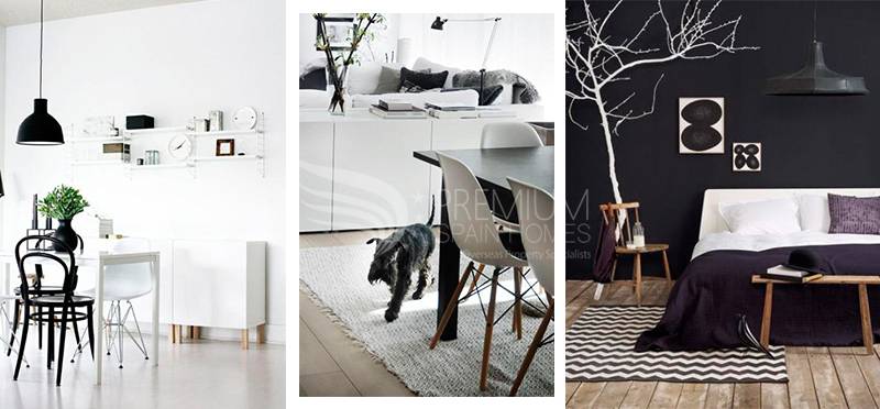 Black and white, elegance and minimalism